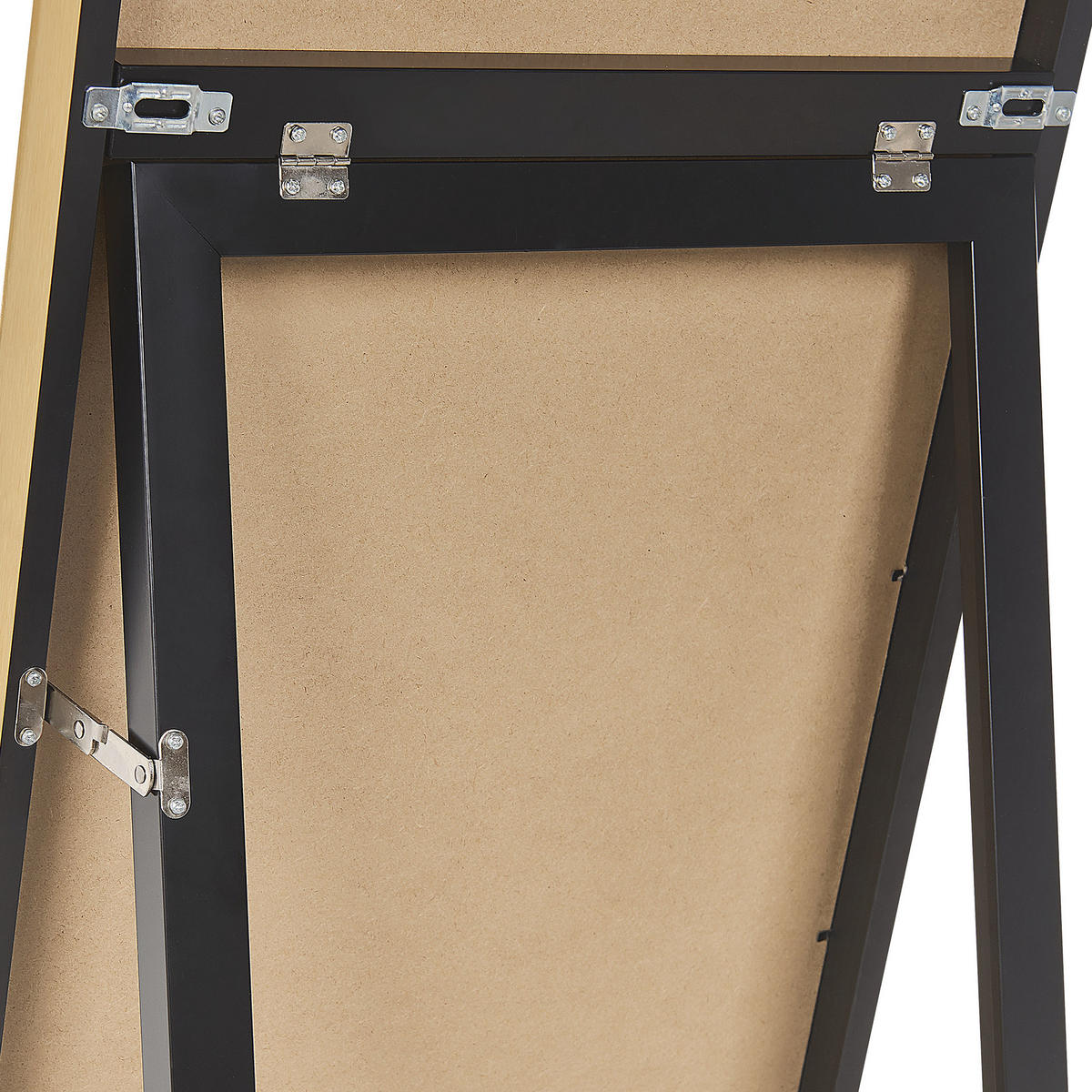 STEHSPIEGEL gold rechteckig 40/140 cm Torcy - Goldfarben, Kunststoff (40/140/3cm) - Beliani