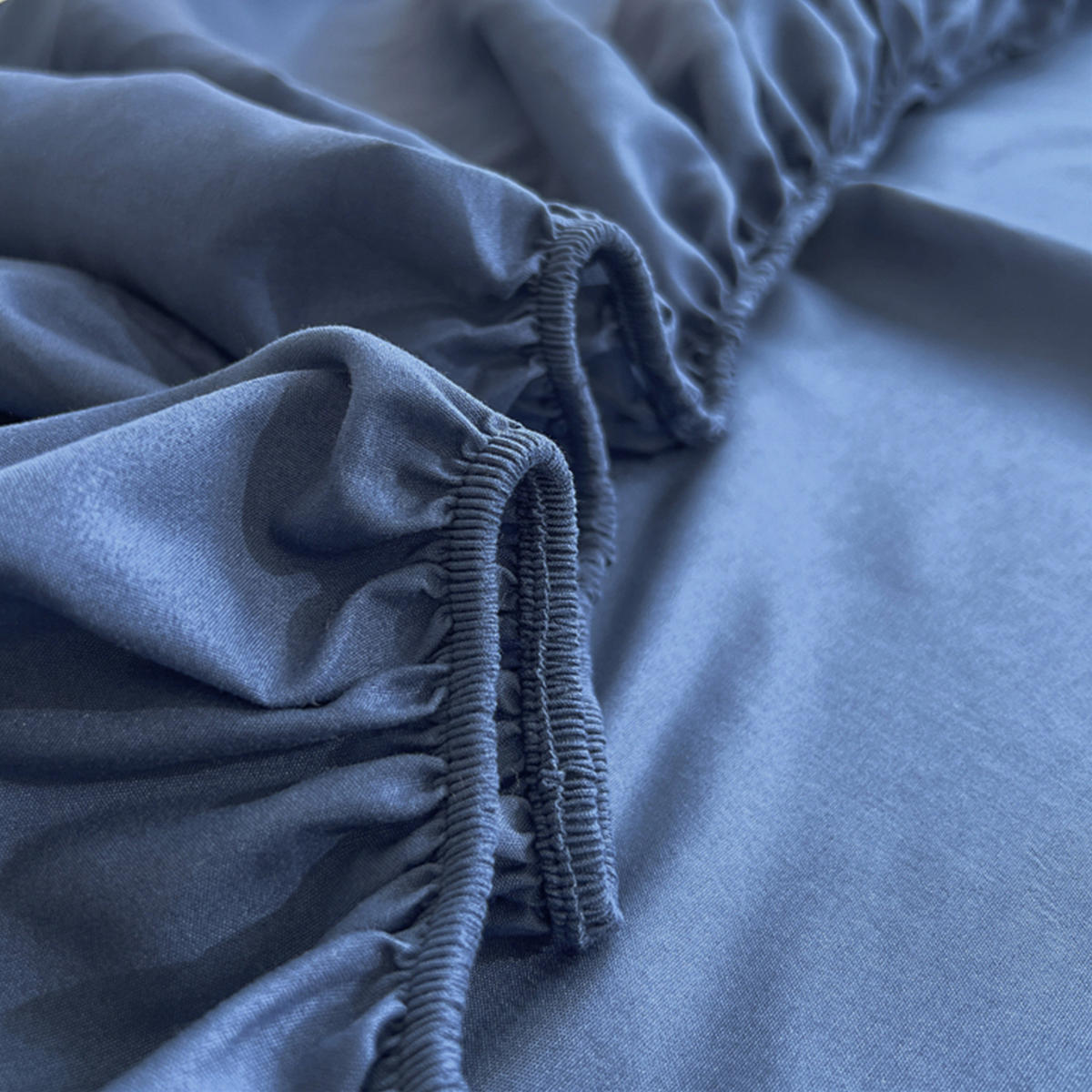 SPANNBETTLAKEN-160*200CM-DUNKELBLAU - Dunkelblau, Textil (160/200cm)