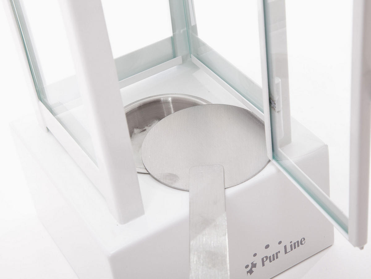 BIOETHANOL-KAMIN Weiß Tischmodell inklusive 0.5 L Brennblock - Weiß, Glas (15/38/15cm) - Purline