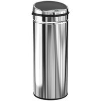 SENSOR-MÜLLEIMER Edelstahl ABS Schwarz - Schwarz, Metall (30.5/81.5/30.5cm) - HOMCOM