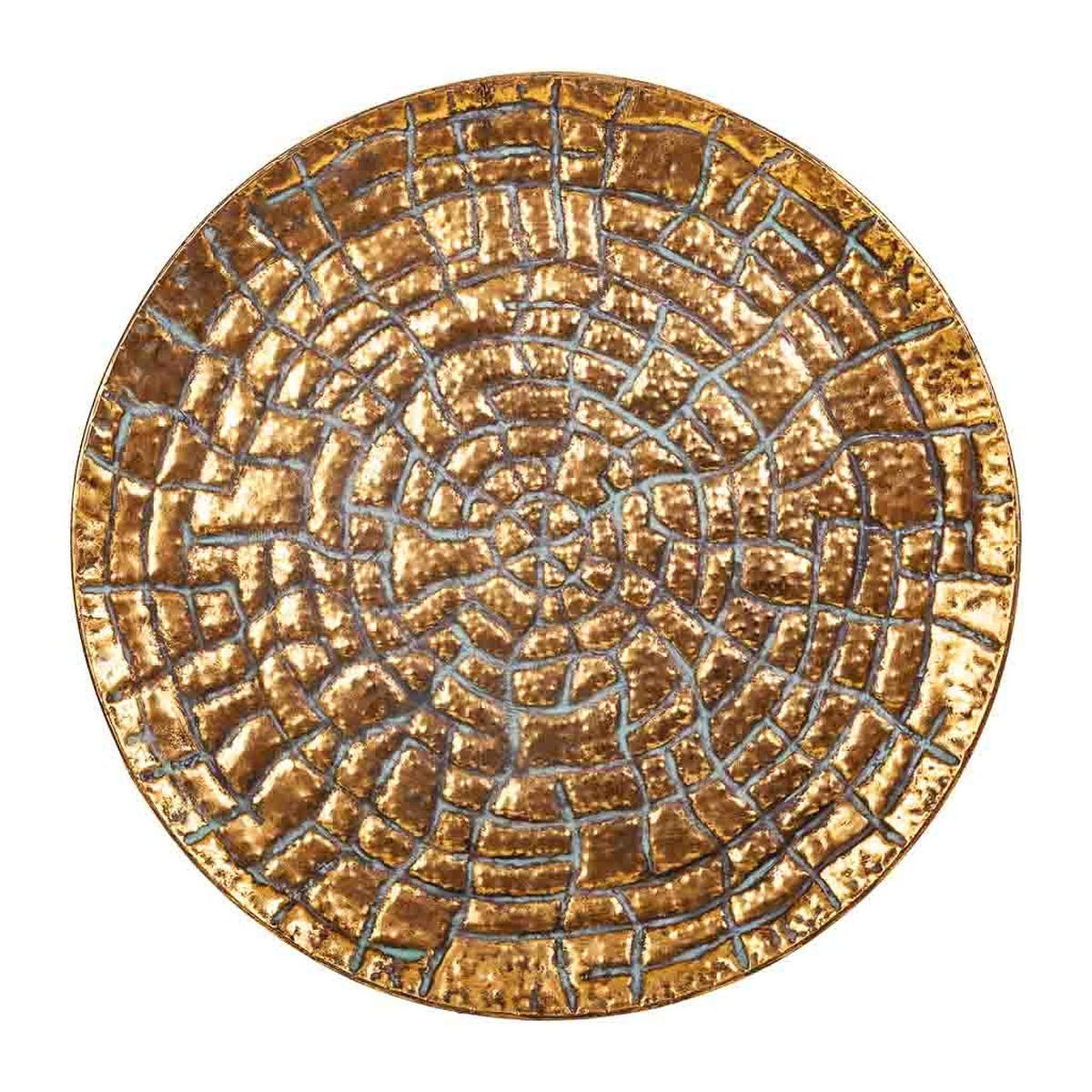 TISCH aus Metall, golden, 55x40cm - Goldfarben, Metall (54.5/54.5/40cm) - Wanderlust