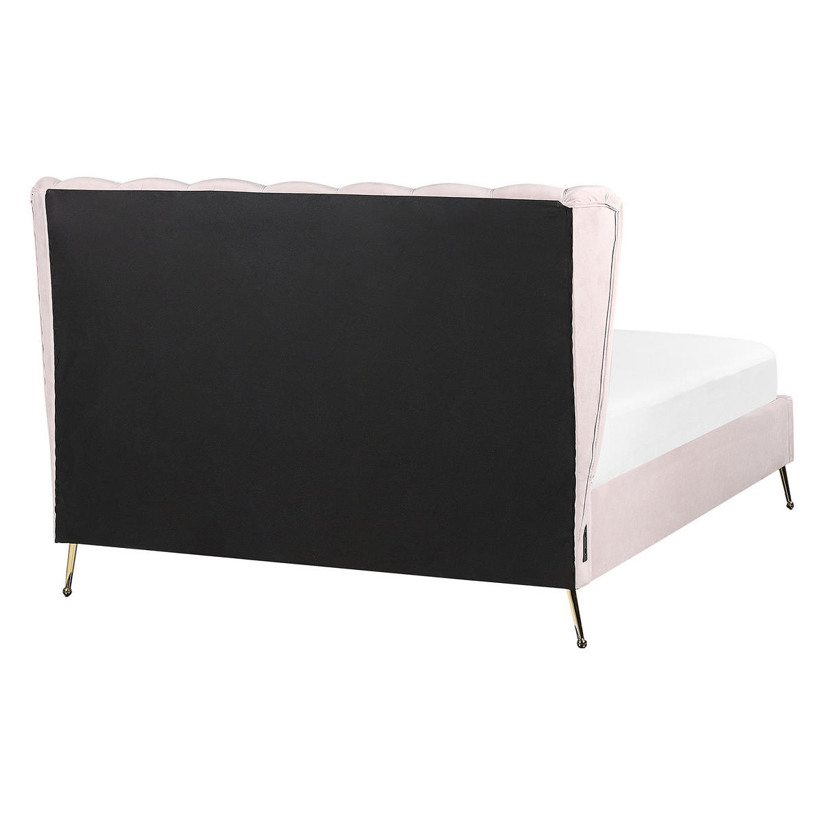 POLSTERBETT 140/200cm Rosa Miribel - Pink, Textil (140/200cm) - Beliani