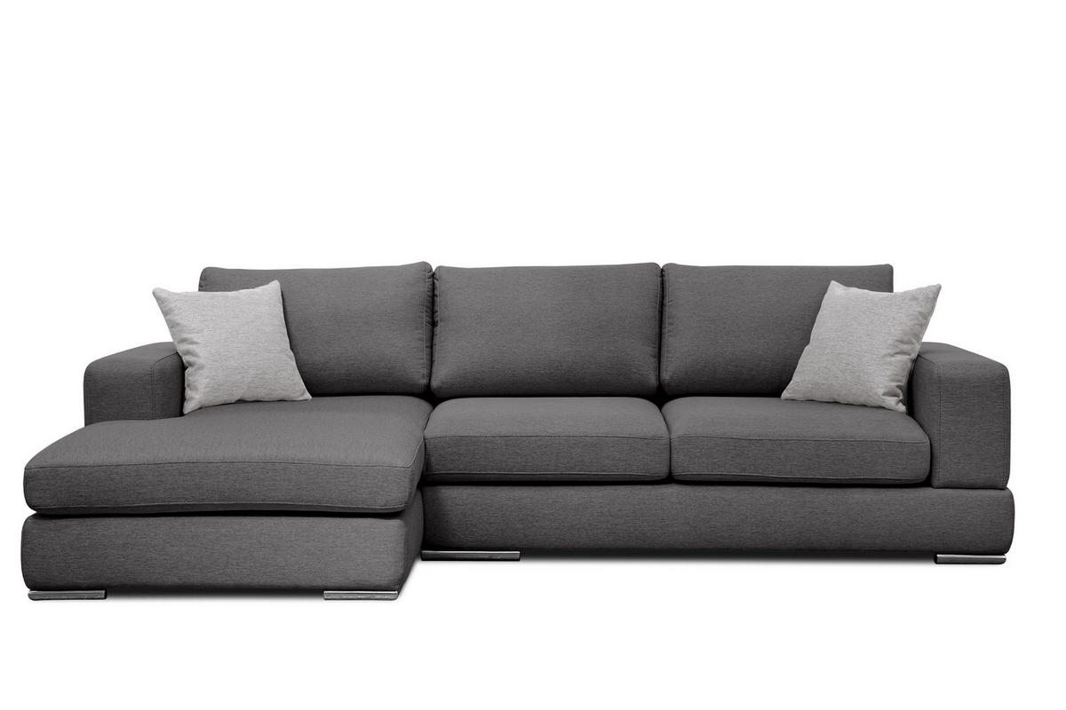 ECKSOFA OTTO 4-Sitzer, dunkelgrau - Dunkelgrau, Holzwerkstoff/Textil (159/279cm) - Courtois Laville