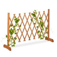 RANKGITTER - Orange, Holz (180/73/28cm) - Relaxdays