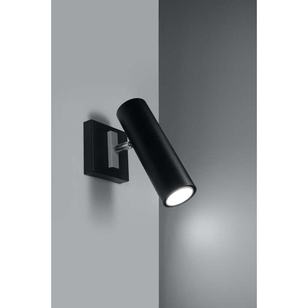 Sollux Lighting Wandleuchte Schwarz 18x18x20 cm