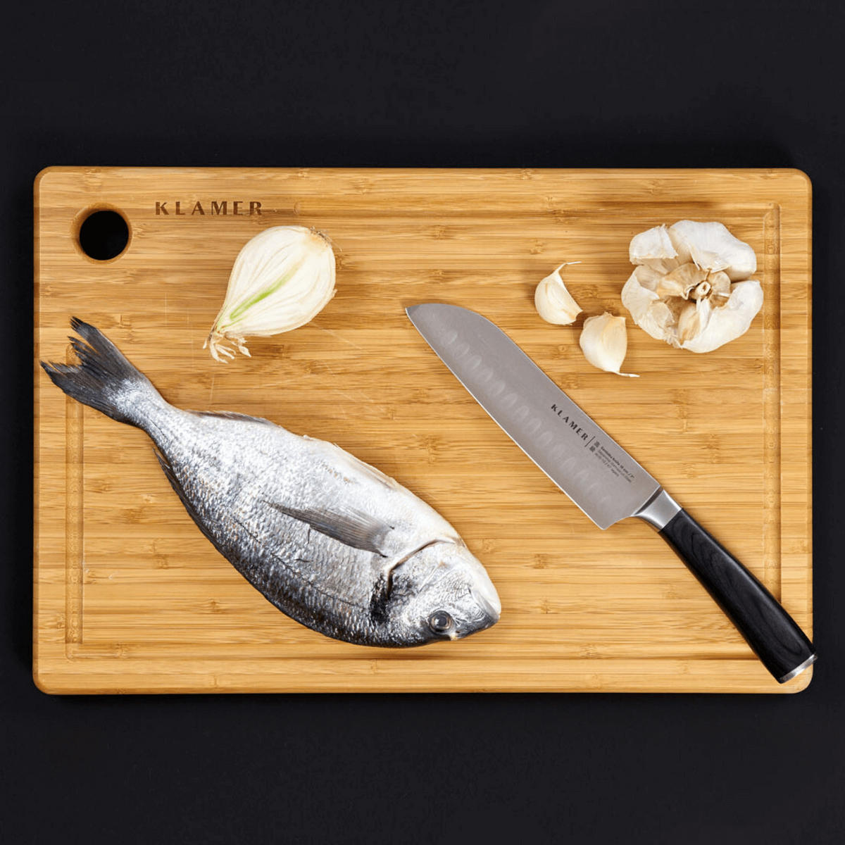 SCHNEIDEBRETT 45 x 30 cm Bambus - Hellbraun, Holz (30/45cm) - KLAMER