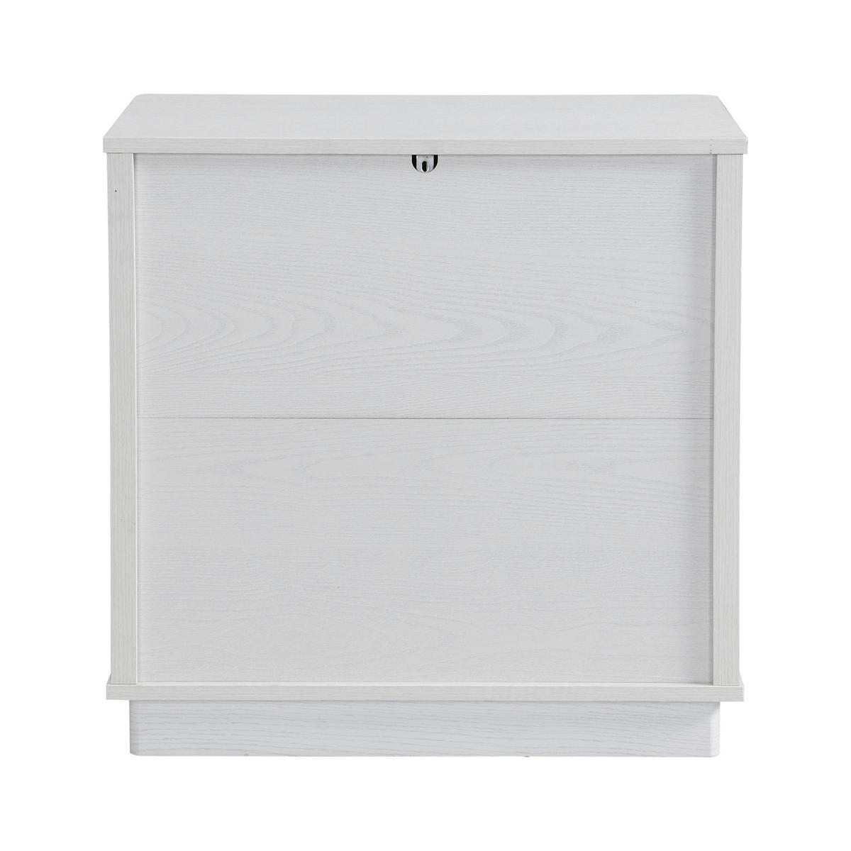 SCHUHSCHRANK Holzoptik mit 2 Türen und offenem Fach, Flurschrank für Diele - Weiß, Holz (60/61/40cm) - PARAFTA HOME