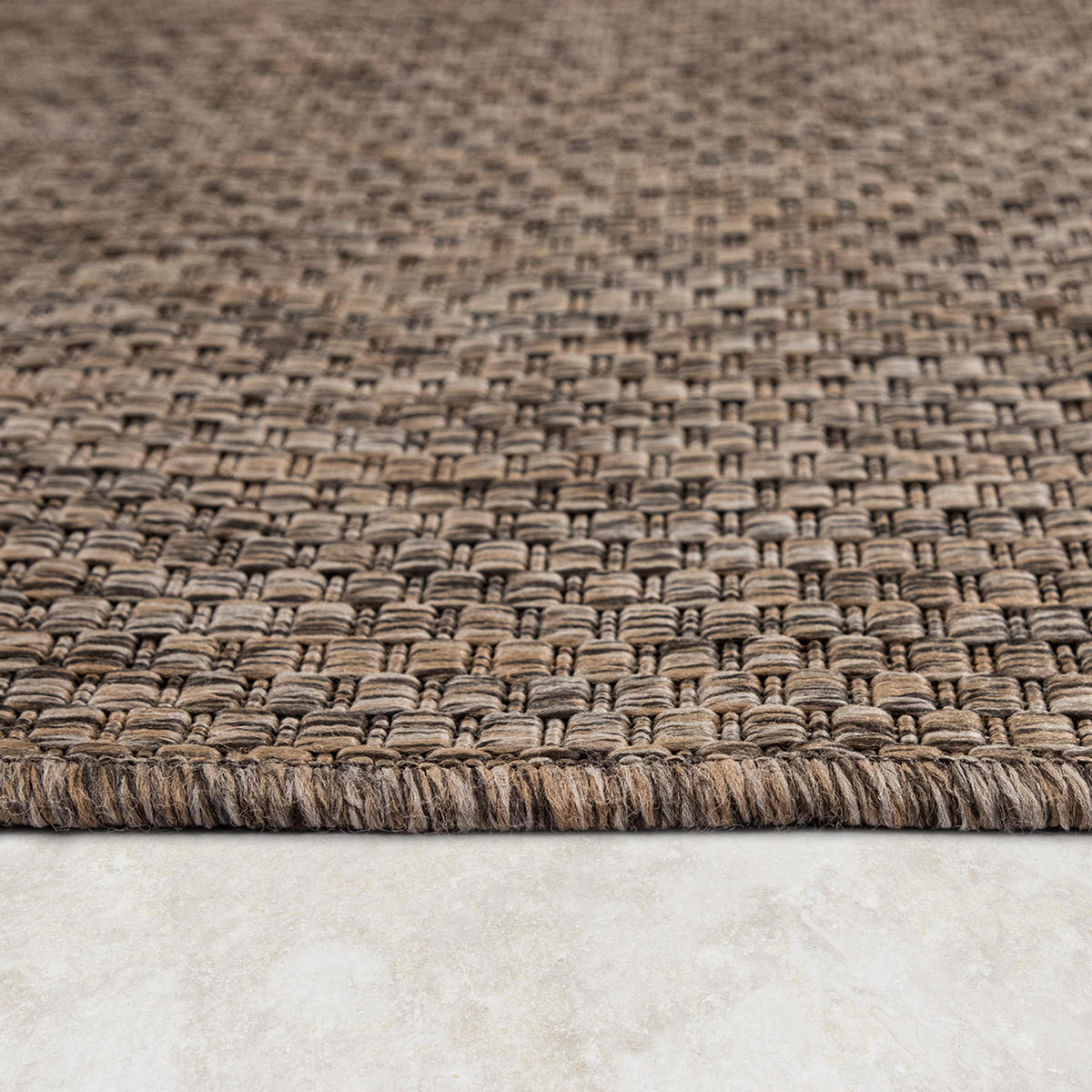 OUTDOORTEPPICH 200/200 cm Venedig 165 - Taupe, Textil (200/200cm) - Paco Home