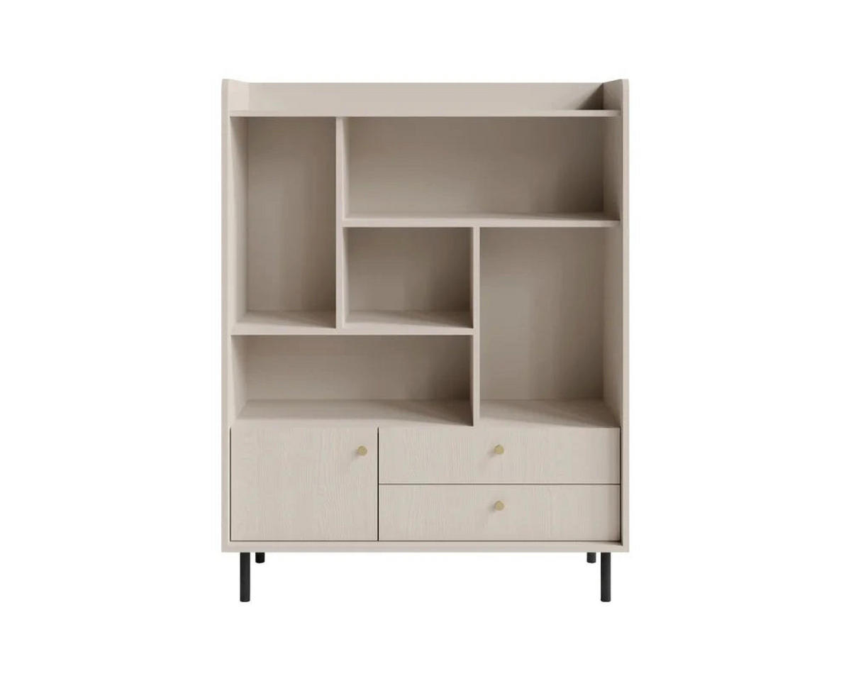 WOHNZIMMER Set – GRANDE System – Beige - Beige, Holzwerkstoff (103.5/133/42cm) - hi-markt
