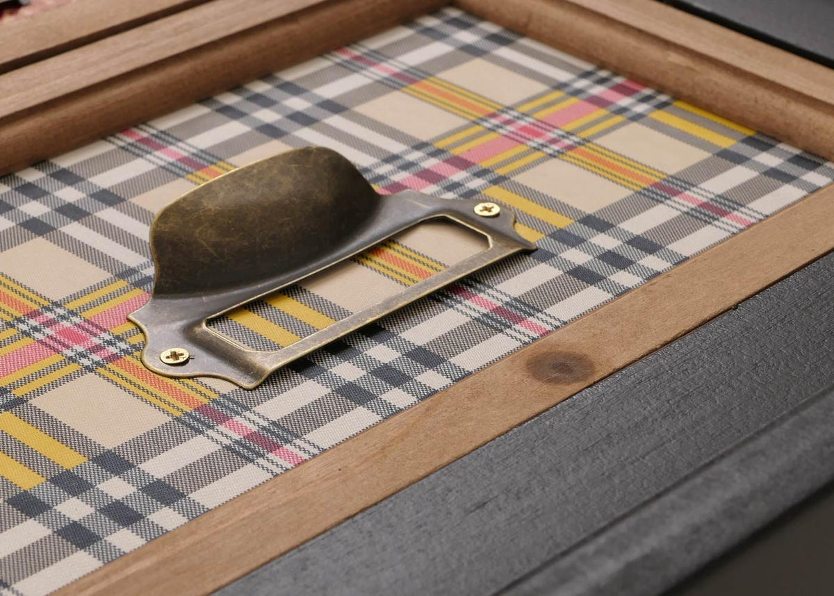 APOTHEKERKOMMODE Černá - černá, dřevo (91/80/40cm) - MCW