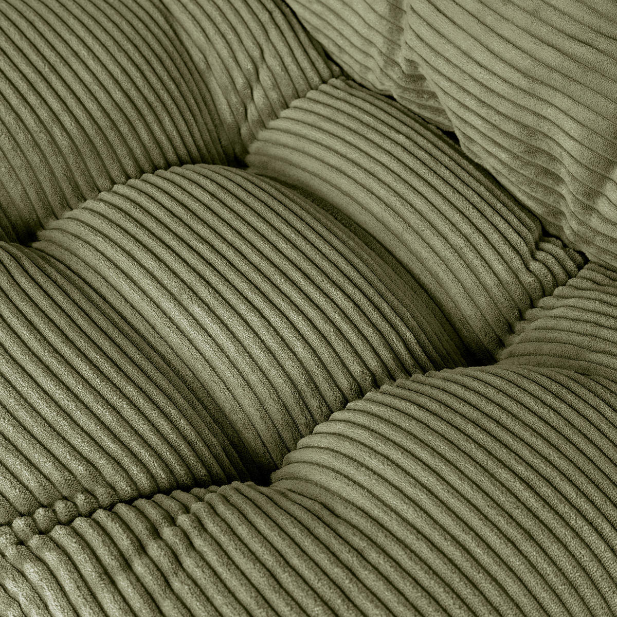 SESSEL - Cord - Schwarz/Grün, Textil/Metall (72/85/90cm) - home24