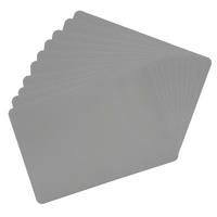 PLATZSETS, 10 Stück, Kunstleder Grau - 43 x 29 cm - Grau, Kunststoff (43/29/0.18cm) - Kesper