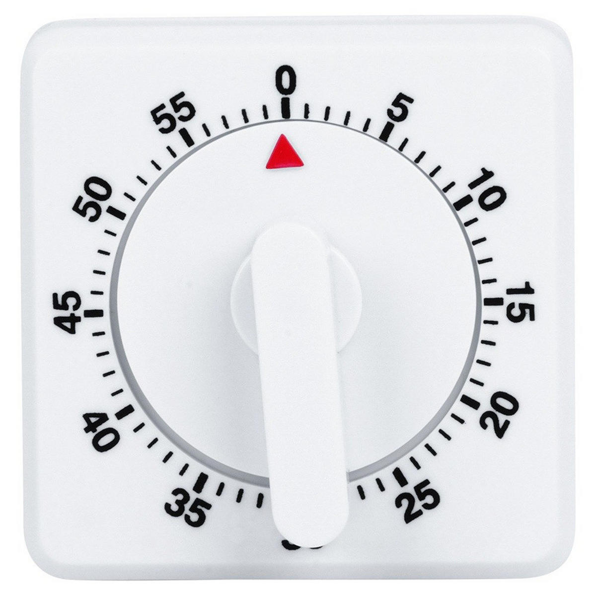 KÜCHENTIMER Weiß - Weiß, Kunststoff (7/5/7cm) - Orion 