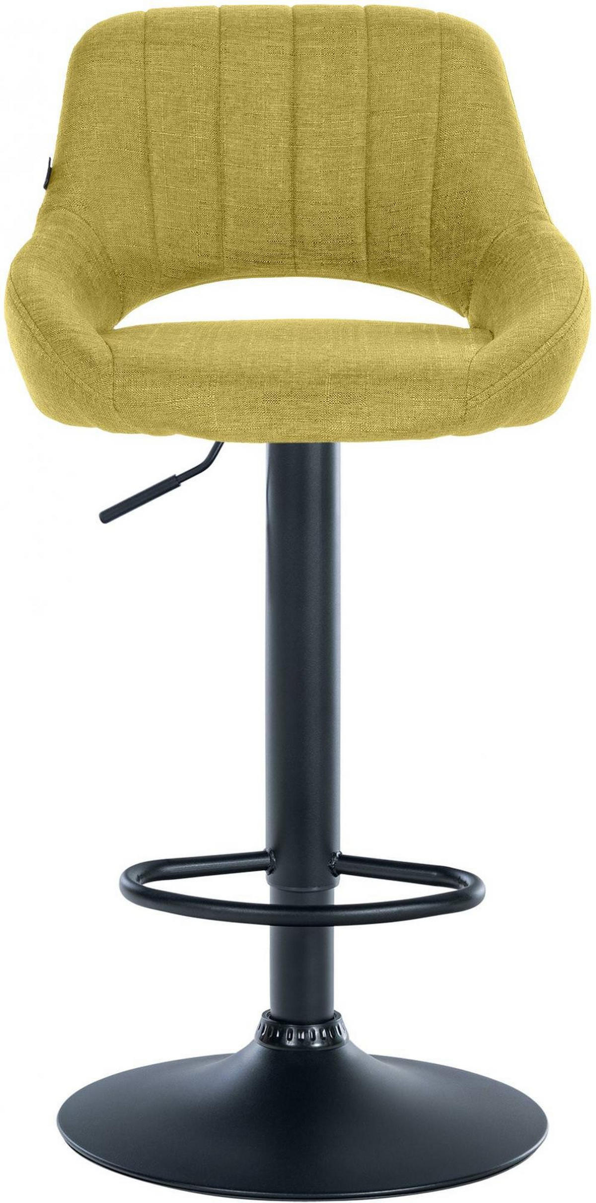 BARHOCKER Stoff Grün - Schwarz/Grün, Textil/Metall (46.5/85/48cm) - CLP
