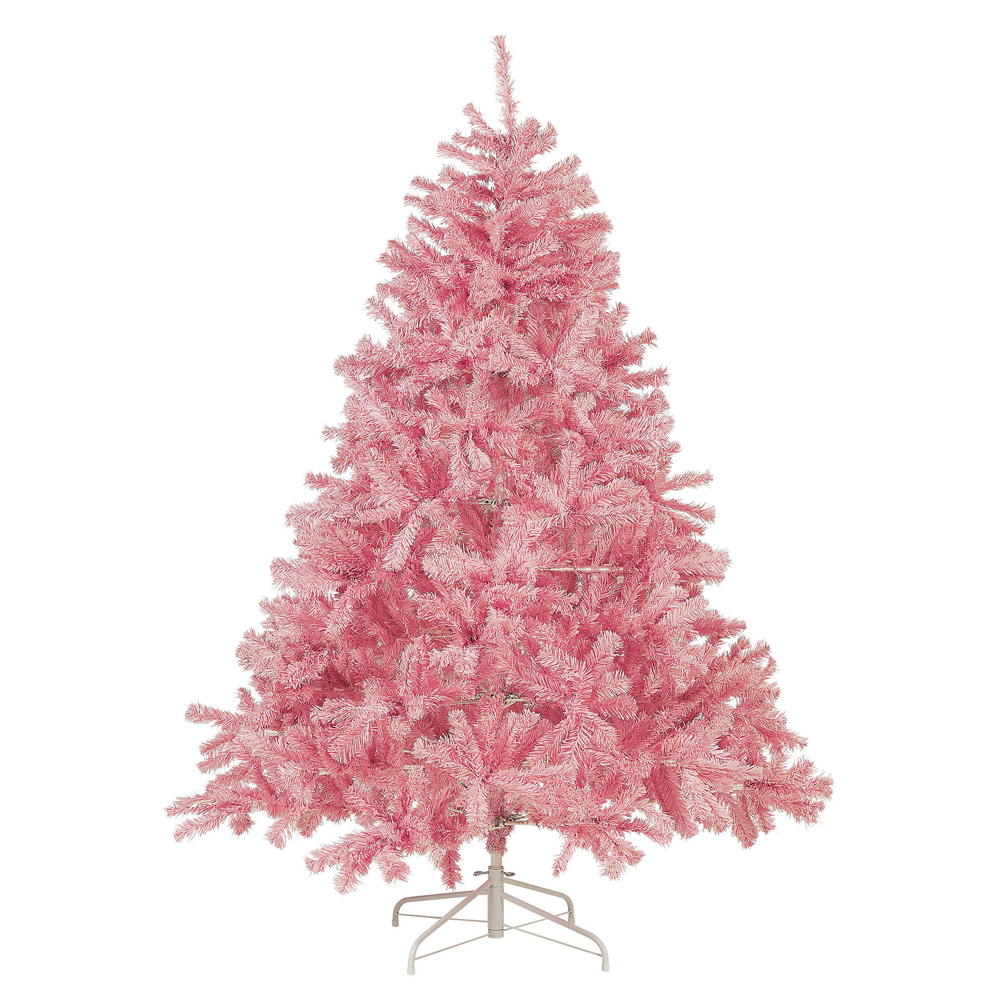WEIHNACHTSBAUM 180 cm Rosa Farnham - Rosa, Kunststoff (180cm) - Beliani