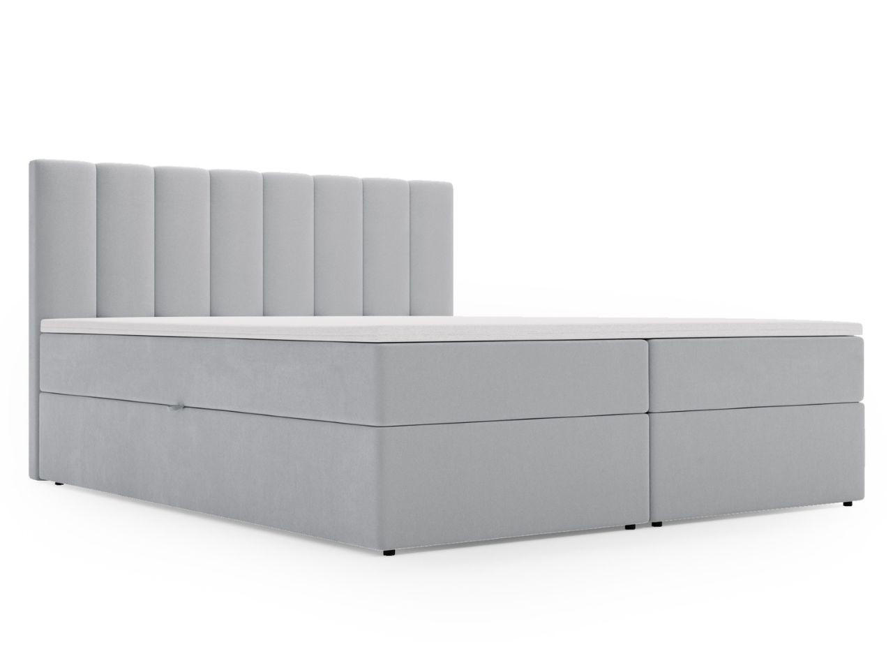 BOXBETT Mocca 180x200 Grau - Grau, Holz/Textil (180/200cm) - Graingold