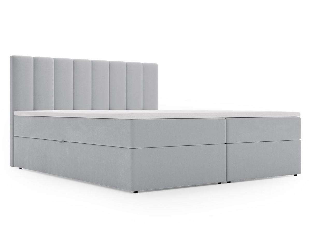 BOXBETT Mocca 180x200 Grau - Grau, Holz/Textil (180/200cm) - Graingold