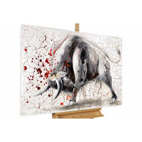 ACRYLBILD HANDGEMALT 120/80 cm - Grau, Holz/Textil (120/80cm) - KUNSTLOFT