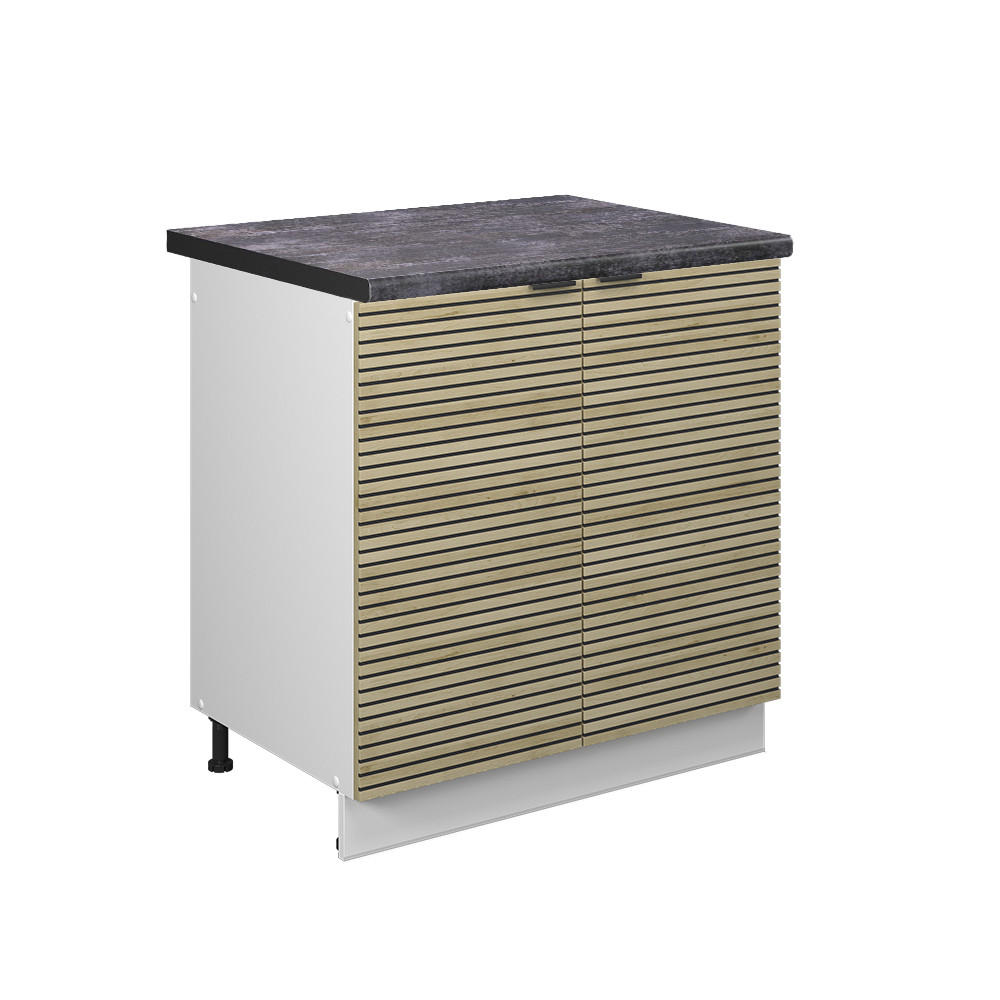 Vicco SKŘÍŇKA POD DŘEZ Fame-Line Dubový panel 80 cm , PD Antracit