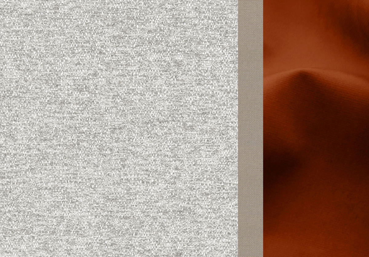 ECKSOFA WINTER 4-Sitzer, weiß - Schwarz/Weiß, Holzwerkstoff/Textil (158/269cm) - Courtois Laville