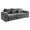 SCHLAFSOFA Pufetto - Silberfarben/Grau, Holz/Textil (244/86/90cm) - MIRJAN24