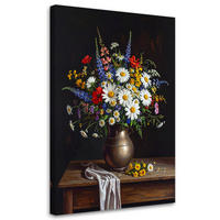 LEINWANDBILD Blumen 40x60cm - Multicolor, Textil (40/60cm) - Feeby