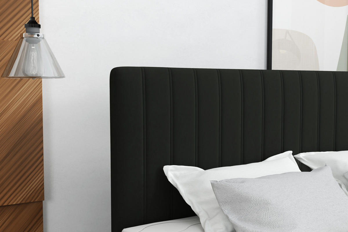 BOXBETT Sydney 180x200 Dunkelgrau - Dunkelgrau, Textil/Metall (180/200cm) - VLR BEDS