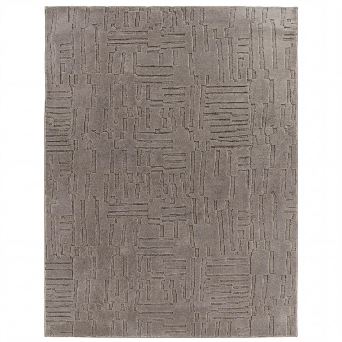 HOCHFLORTEPPICH 160/160 cm Tokio 476 - Taupe, Kunststoff (160/160cm) - Paco Home