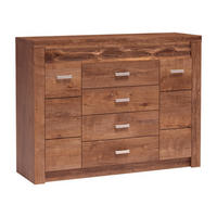 KOMMODE Indianapolis I-7 137 x 103,5 x 42 cm Esche hell - Braun, Holzwerkstoff/Metall (137/103.5/42cm) - Koseto