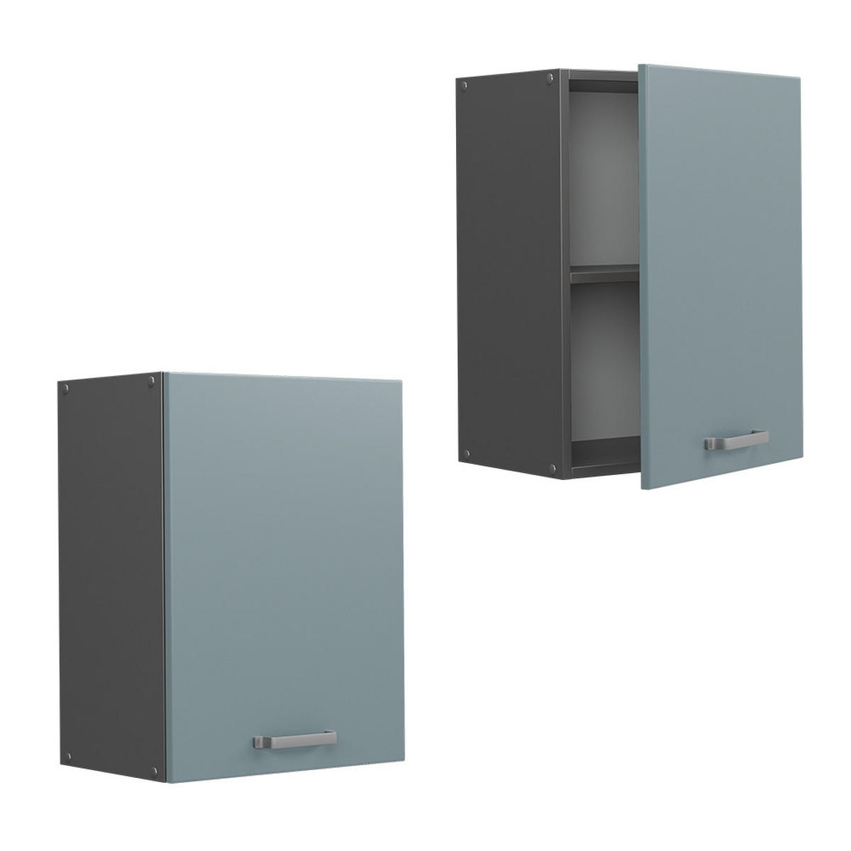 HÄNGESCHRANK R-Line Blau-Grau 45 cm - Anthrazit/Blaugrau, Holzwerkstoff (45/60/31cm) - Vicco