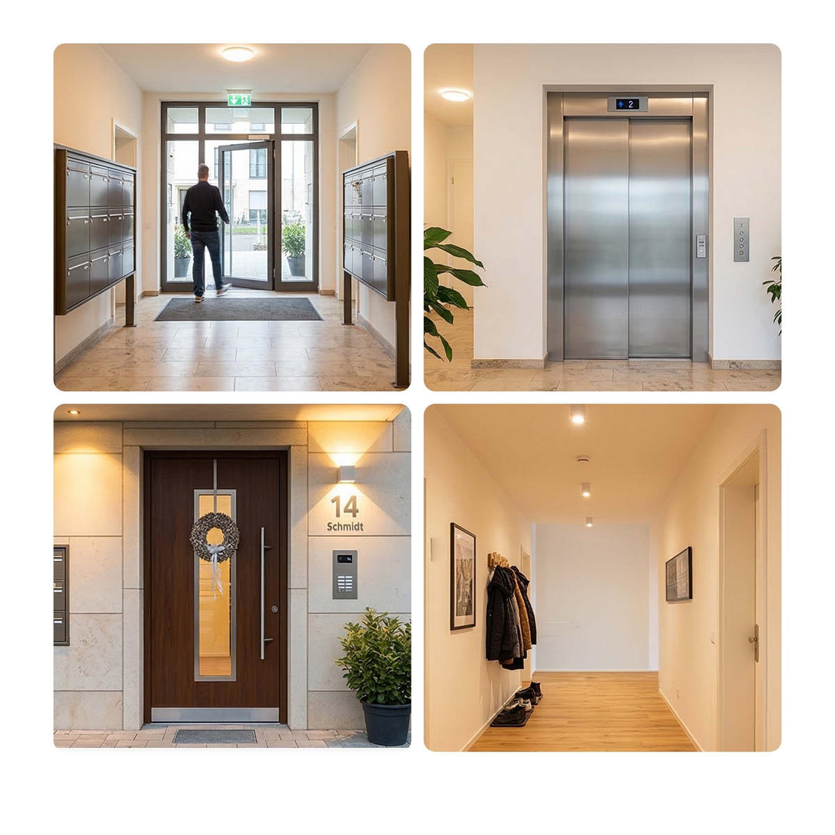 ROHOŽ - viacfarebná, kov/textil (60/40cm) - Relaxdays