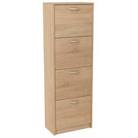 SCHUHSCHRANK 4S Sonoma Eiche 50/28/152 cm - Sonoma Eiche, Holzwerkstoff (50/152/28cm) - Matkam Möbel