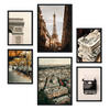 POSTER Set Mit 6 Vintage Paris A3 & A4 Rahmenlos - Klar, Papier (29/3cm) - Nacnic