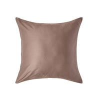 BIO-KISSENBEZUG Satin, Fadendichte 400 - Braun, Textil (60/60cm) - Homescapes