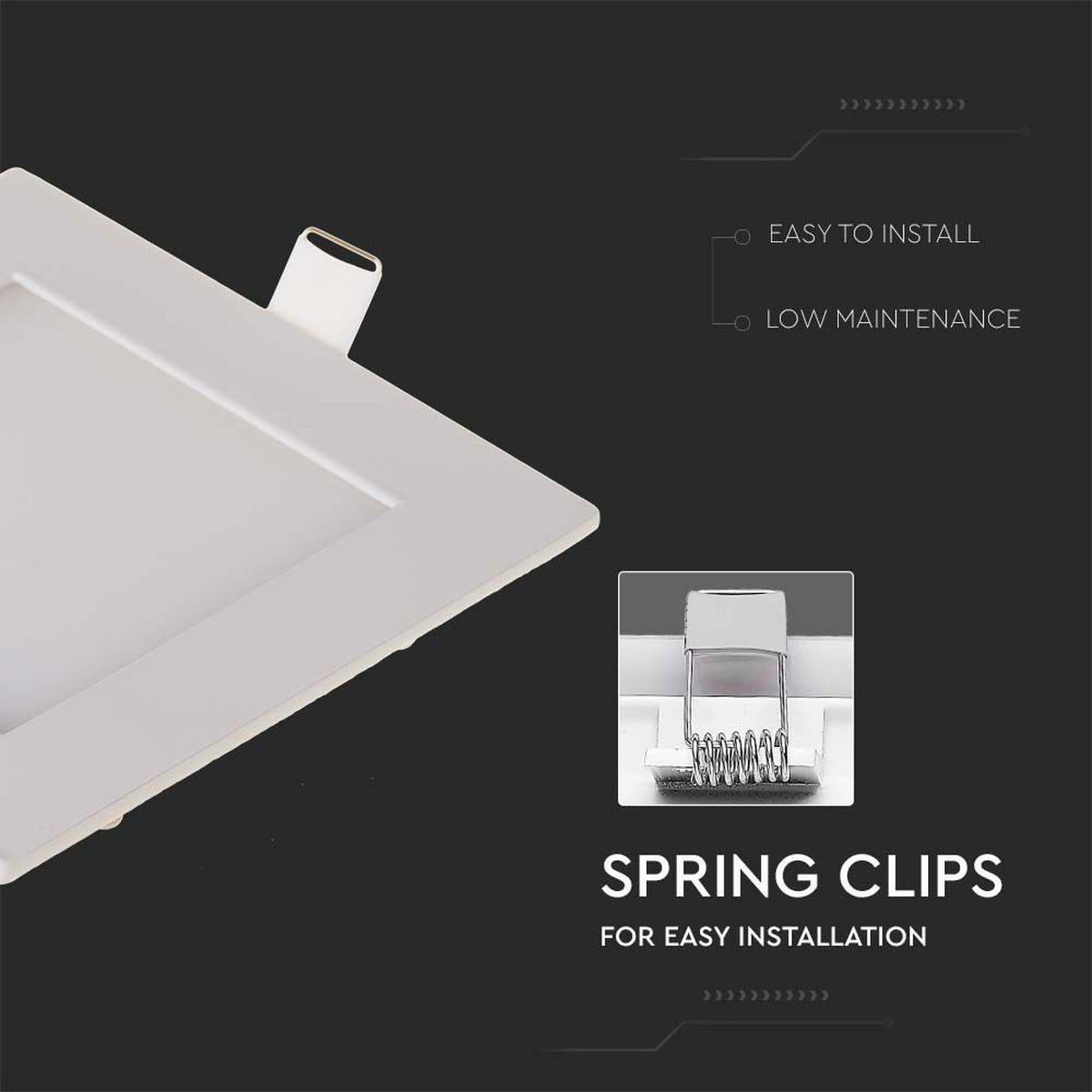 LED EINBAU PANEL Aluminium Weiß - Weiß, Metall (8.4/8.4/1.2cm)