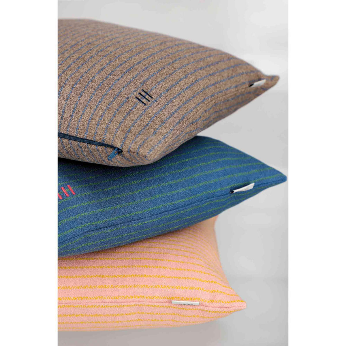 ZIERKISSENHÜLLE DEKOKISSENHÜLLE FUN STRIPE 2er Set - Braun, Textil (38/38cm) - Esprit
