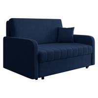 SCHLAFSOFA Viva Silk III - Schwarz/Dunkelblau, Holz/Textil (152/85/98cm) - MIRJAN24