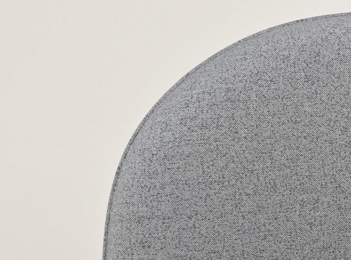 POLSTERBETT Koji Grau 160/200 cm im Webstoff - Schwarz/Naturfarben, Holz/Holzwerkstoff (160/200cm) - Maison de Reve