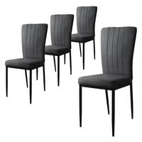 ESSZIMMERSTUHL grau 4er Set - Grau, Metall (42/97/42cm) - ML-DESIGN