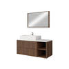 BADMÖBEL-SET Kertos Rillen I - Braun, Holzwerkstoff (100/57/45cm) - MIRJAN24