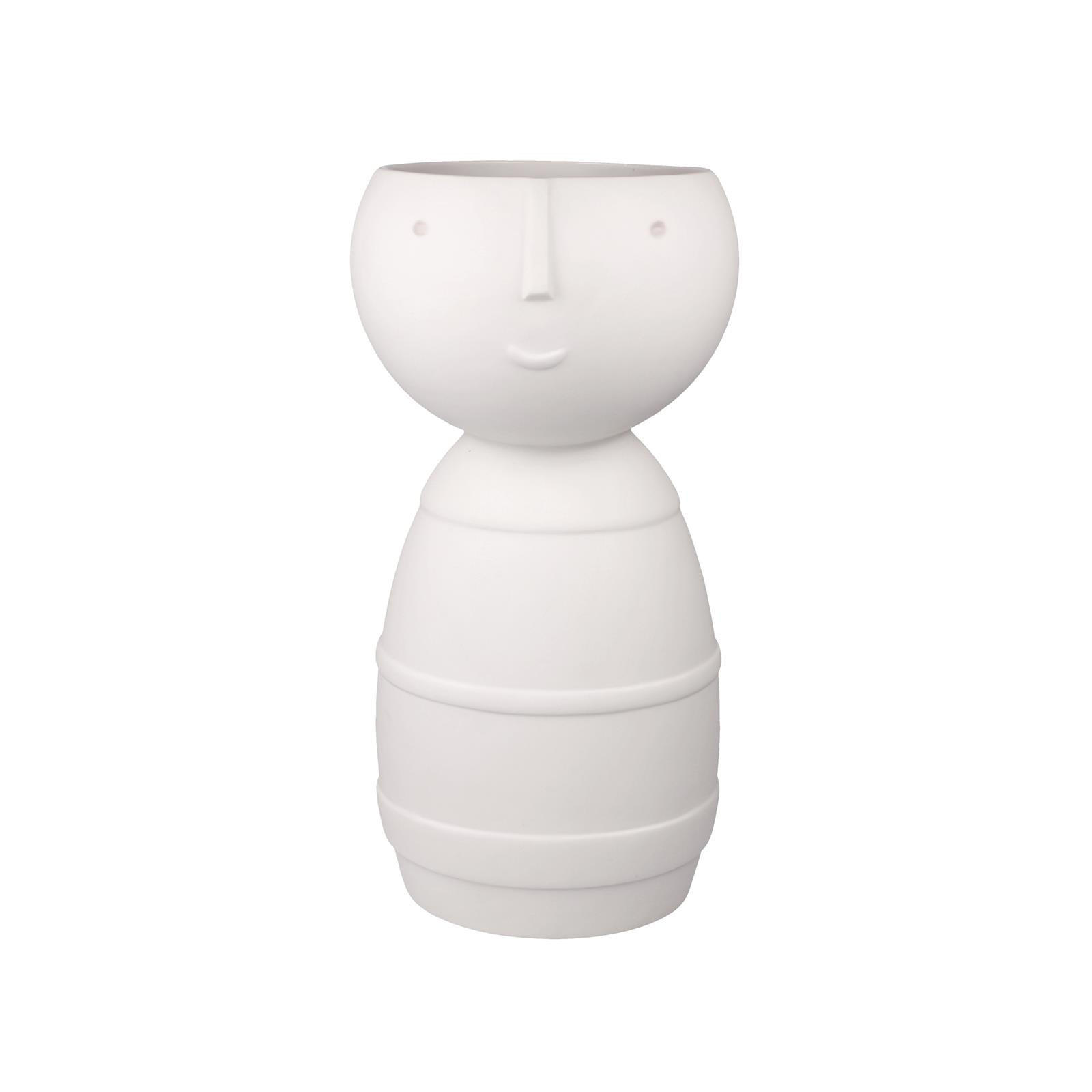 VASE "KLAUS" Studio 8 Vultus weiß 30 cm - Weiß, Keramik (30cm) - Goebel