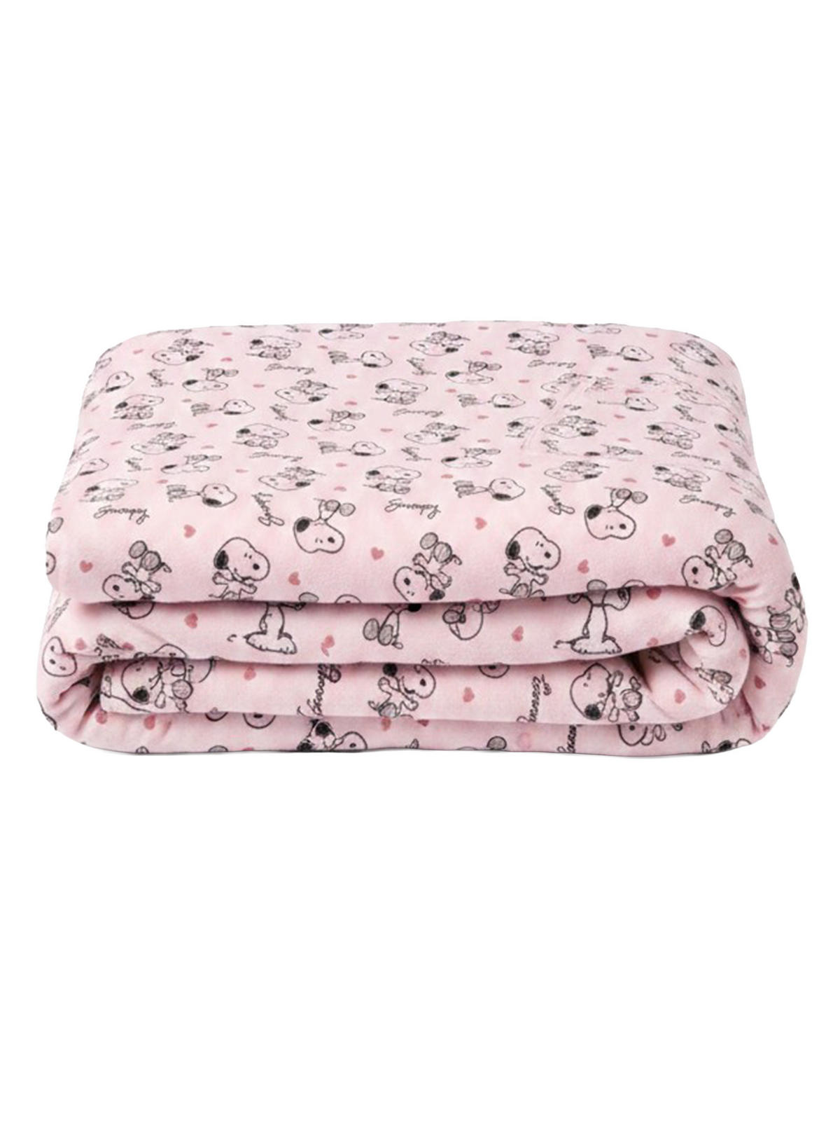 KUSCHELDECKE The Peanuts Snoopy TV Decke mit Ärmeln und Taschen Rosa 130 x 170 cm - Rosa, Textil (130/170cm) - United Labels