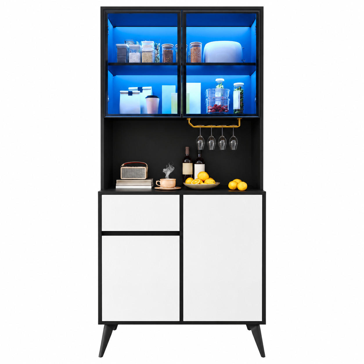 Parafta Home Buffet Schwarz 80x180x40 cm
