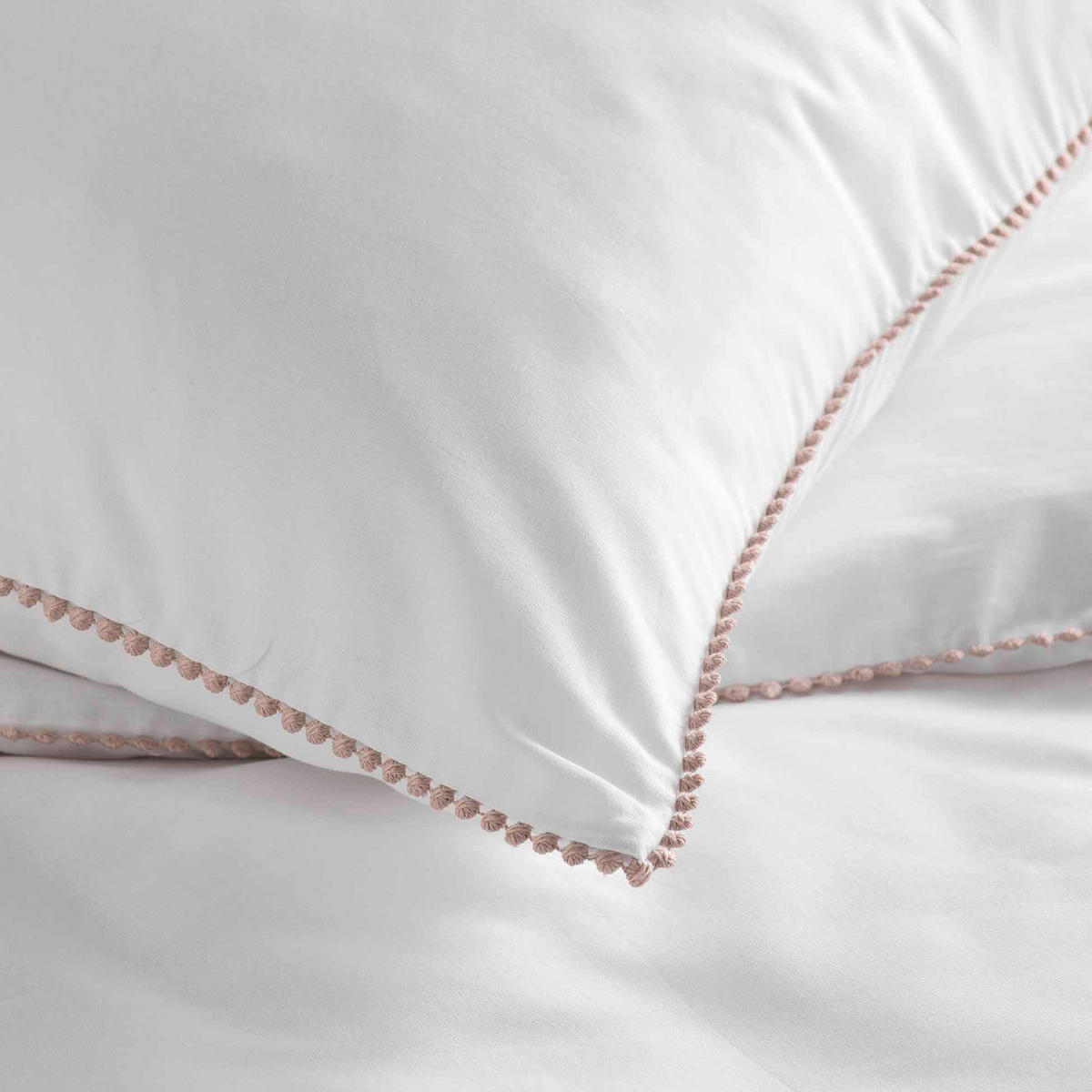 BETTWÄSCHE Noemie 240/220 cm - Weiß, Naturmaterialien (220/240cm) - Douceur d´intérieur