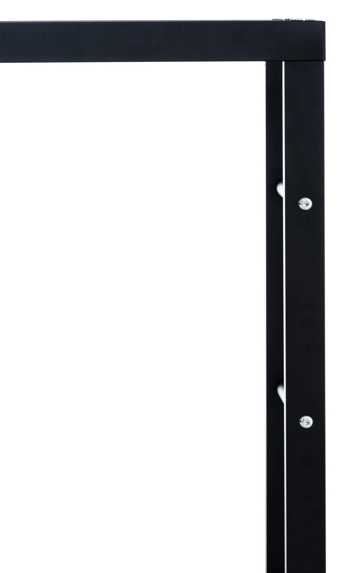 KAMINHOLZSTÄNDER Kerry-II, 25x80x80 Schwarz - Schwarz, Metall (80/80/25cm) - TPFLiving