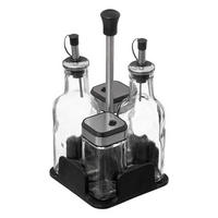 GEWÜRZSTÄNDER - Schwarz, Glas (11.5/23.5/11.5cm)