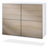 KOMMODE Rova Eiche sägerau - Eiche San Remo, Holzwerkstoff (92.5/73.5/35cm) - Vladon