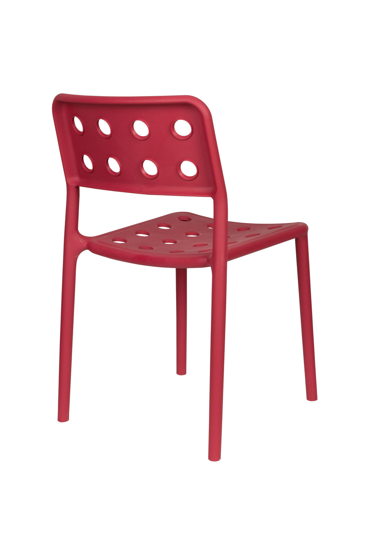 ESSZIMMERSTUHL Serra - Rot - 53/45.5/80 cm - 4er-Set - Rot, Kunststoff (45.5/80/53cm)