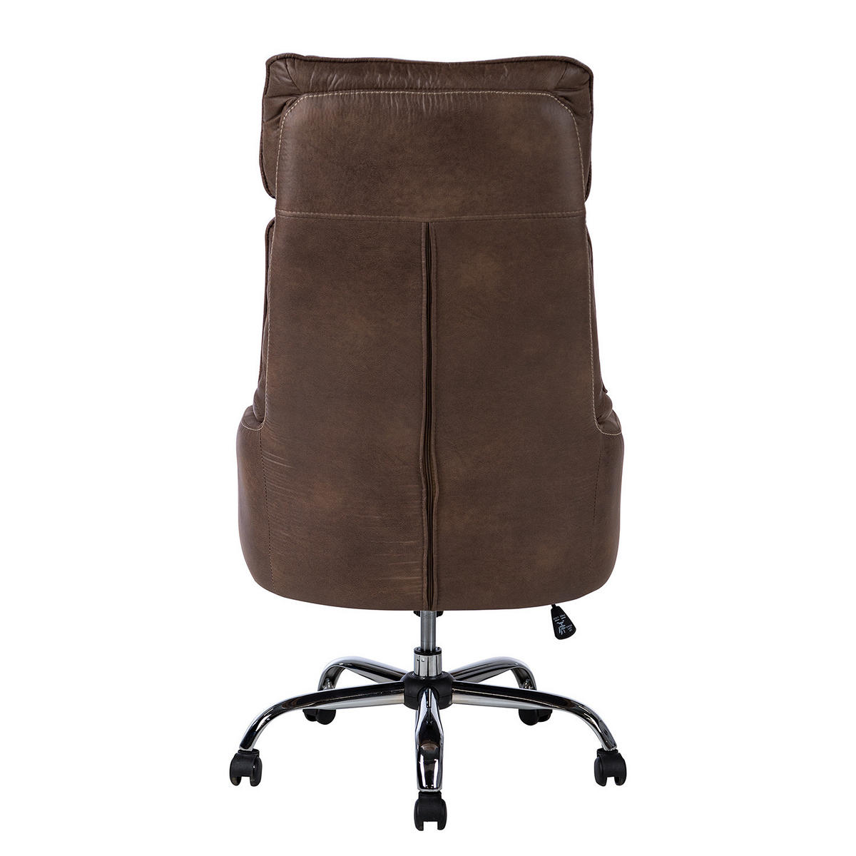BÜROSTUHL - Microfaser / Nylon - Braun / Schwarz - Braun, Kunststoff/Textil (71/115/84cm) - home24