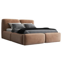 POLSTERBETT OLKE 140x200 Braun - Braun, Textil (140/200cm) - A&J MöbelLand